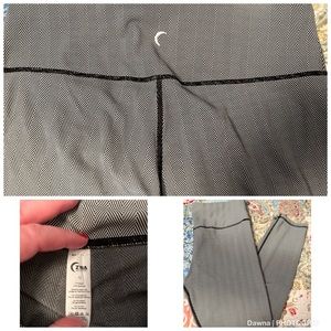 Zyia Size 12 Black Herringbone Hi-rise 7/8 24" never worn